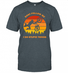 Don't Follow Me I Do Stupid Things Bike Lover Vintage Retro Men's T-Shirt Men's T-Shirt - Nice-Tshirts4u