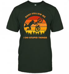 Don't Follow Me I Do Stupid Things Bike Lover Vintage Retro Men's T-Shirt Men's T-Shirt - Nice-Tshirts4u