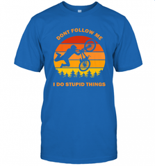 Don't Follow Me I Do Stupid Things Bike Lover Vintage Retro Men's T-Shirt Men's T-Shirt - Nice-Tshirts4u