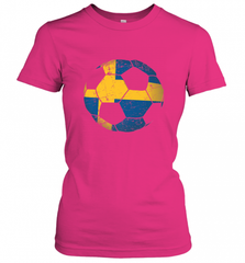 Sweden Soccer Ball Flag Jersey Shirt  Swedish Football Gift Women's T-Shirt Women's T-Shirt - Nice-Tshirts4u