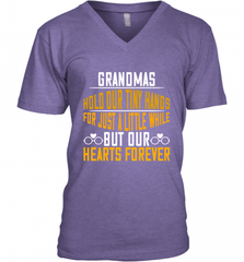 Grandmas hold our tiny hands for just a little while, but our hearts forever 01 Men's V-Neck Men's V-Neck - Nice-Tshirts4u