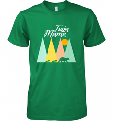 Twin Mom Mama Bear Shirt for Women Camping Bear and Cubs Men's Premium T-Shirt