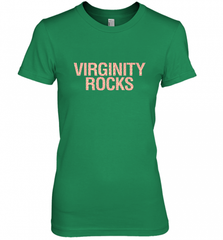 Virginity Pink Leopard print Rocks Cool Trendy Animal Print Women's Premium T-Shirt Women's Premium T-Shirt - Nice-Tshirts4u