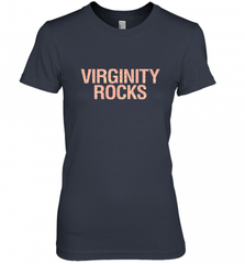 Virginity Pink Leopard print Rocks Cool Trendy Animal Print Women's Premium T-Shirt Women's Premium T-Shirt - Nice-Tshirts4u