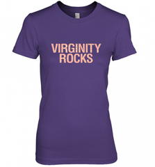 Virginity Pink Leopard print Rocks Cool Trendy Animal Print Women's Premium T-Shirt Women's Premium T-Shirt - Nice-Tshirts4u