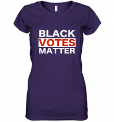 Black Votes Matter T Shirt Election Voters Rights BLM Pride Women's V-Neck T-Shirt Women's V-Neck T-Shirt - Nice-Tshirts4u