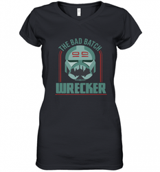Star Wars_ The Clone Wars The Bad Batch Wrecker Women's V-Neck T-Shirt