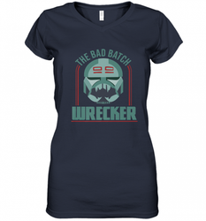 Star Wars_ The Clone Wars The Bad Batch Wrecker Women's V-Neck T-Shirt