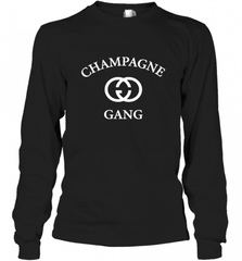 Womens Champagne Gang  Gift Mom, Womens, Girlfriend Funny Mother's Long Sleeve T-Shirt Long Sleeve T-Shirt - Nice-Tshirts4u
