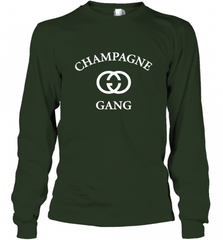 Womens Champagne Gang  Gift Mom, Womens, Girlfriend Funny Mother's Long Sleeve T-Shirt Long Sleeve T-Shirt - Nice-Tshirts4u
