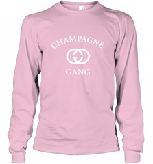 Womens Champagne Gang  Gift Mom, Womens, Girlfriend Funny Mother's Long Sleeve T-Shirt Long Sleeve T-Shirt - Nice-Tshirts4u