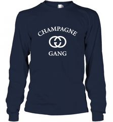Womens Champagne Gang  Gift Mom, Womens, Girlfriend Funny Mother's Long Sleeve T-Shirt Long Sleeve T-Shirt - Nice-Tshirts4u