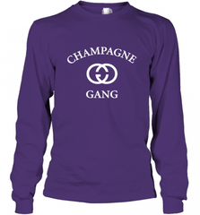 Womens Champagne Gang  Gift Mom, Womens, Girlfriend Funny Mother's Long Sleeve T-Shirt Long Sleeve T-Shirt - Nice-Tshirts4u