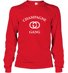 Womens Champagne Gang  Gift Mom, Womens, Girlfriend Funny Mother's Long Sleeve T-Shirt Long Sleeve T-Shirt - Nice-Tshirts4u