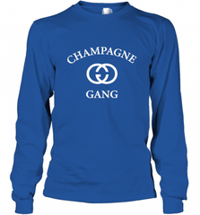 Womens Champagne Gang  Gift Mom, Womens, Girlfriend Funny Mother's Long Sleeve T-Shirt Long Sleeve T-Shirt - Nice-Tshirts4u