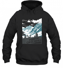 North Cascades National Park Washington Vintage Gift Hooded Sweatshirt Hooded Sweatshirt - Nice-Tshirts4u