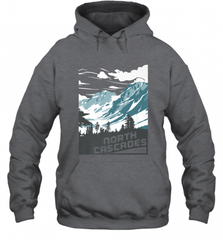 North Cascades National Park Washington Vintage Gift Hooded Sweatshirt Hooded Sweatshirt - Nice-Tshirts4u