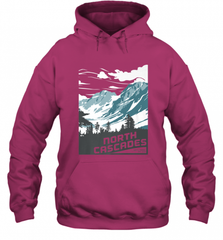 North Cascades National Park Washington Vintage Gift Hooded Sweatshirt Hooded Sweatshirt - Nice-Tshirts4u