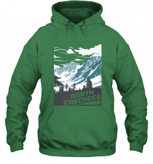 North Cascades National Park Washington Vintage Gift Hooded Sweatshirt Hooded Sweatshirt - Nice-Tshirts4u