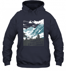 North Cascades National Park Washington Vintage Gift Hooded Sweatshirt Hooded Sweatshirt - Nice-Tshirts4u