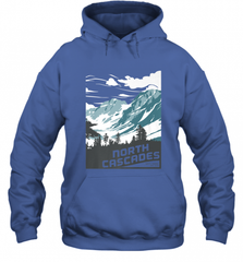 North Cascades National Park Washington Vintage Gift Hooded Sweatshirt Hooded Sweatshirt - Nice-Tshirts4u