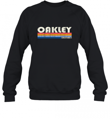 Vintage 70s 80s Style Oakley CA Crewneck Sweatshirt Crewneck Sweatshirt / Black / S Crewneck Sweatshirt - Nice-Tshirts4u