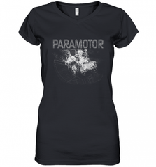 Paramotor Shirt PPG Powered Paraglider Women's V-Neck T-Shirt Women's V-Neck T-Shirt - Nice-Tshirts4u