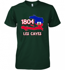 Nice Haitian Flag Day Shirt _ Les Cayes Haiti Map 1804 Men's Premium T-Shirt Men's Premium T-Shirt - Nice-Tshirts4u