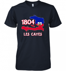 Nice Haitian Flag Day Shirt _ Les Cayes Haiti Map 1804 Men's Premium T-Shirt Men's Premium T-Shirt - Nice-Tshirts4u