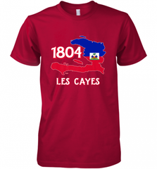 Nice Haitian Flag Day Shirt _ Les Cayes Haiti Map 1804 Men's Premium T-Shirt Men's Premium T-Shirt - Nice-Tshirts4u
