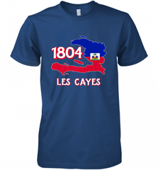 Nice Haitian Flag Day Shirt _ Les Cayes Haiti Map 1804 Men's Premium T-Shirt Men's Premium T-Shirt - Nice-Tshirts4u