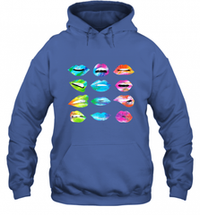 Tie Dye Lip Mood Mouths Bite Tongue Out Smile Smirk Kiss Hooded Sweatshirt Hooded Sweatshirt - Nice-Tshirts4u