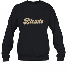 Blonde Hair Color Retro Babe Crewneck Sweatshirt Crewneck Sweatshirt - Nice-Tshirts4u