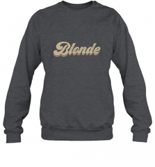 Blonde Hair Color Retro Babe Crewneck Sweatshirt Crewneck Sweatshirt - Nice-Tshirts4u