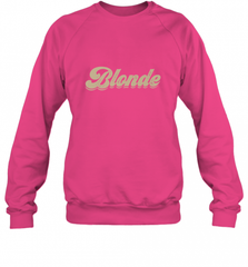 Blonde Hair Color Retro Babe Crewneck Sweatshirt Crewneck Sweatshirt - Nice-Tshirts4u