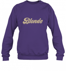 Blonde Hair Color Retro Babe Crewneck Sweatshirt Crewneck Sweatshirt - Nice-Tshirts4u
