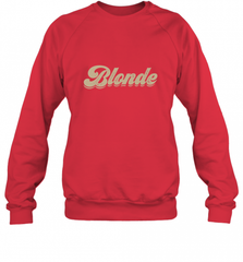 Blonde Hair Color Retro Babe Crewneck Sweatshirt Crewneck Sweatshirt - Nice-Tshirts4u
