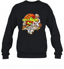 Kids Space Jam Group Shot Basketball Logo Crewneck Sweatshirt Crewneck Sweatshirt - Nice-Tshirts4u