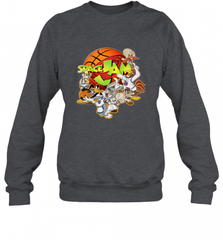 Kids Space Jam Group Shot Basketball Logo Crewneck Sweatshirt Crewneck Sweatshirt - Nice-Tshirts4u