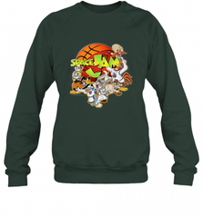 Kids Space Jam Group Shot Basketball Logo Crewneck Sweatshirt Crewneck Sweatshirt - Nice-Tshirts4u