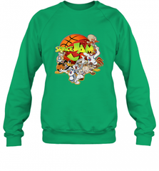 Kids Space Jam Group Shot Basketball Logo Crewneck Sweatshirt Crewneck Sweatshirt - Nice-Tshirts4u
