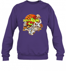 Kids Space Jam Group Shot Basketball Logo Crewneck Sweatshirt Crewneck Sweatshirt - Nice-Tshirts4u