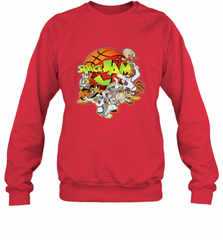 Kids Space Jam Group Shot Basketball Logo Crewneck Sweatshirt Crewneck Sweatshirt - Nice-Tshirts4u
