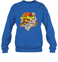 Kids Space Jam Group Shot Basketball Logo Crewneck Sweatshirt Crewneck Sweatshirt - Nice-Tshirts4u