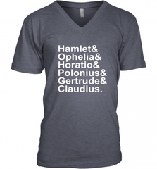 Funny Shakespeare Hamlet Ophelia Literary Gift Men's V-Neck Men's V-Neck - Nice-Tshirts4u
