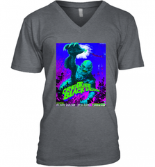 Vintage Water Lagoon Creature  Classic Horror Movie Tee Men's V-Neck Men's V-Neck - Nice-Tshirts4u