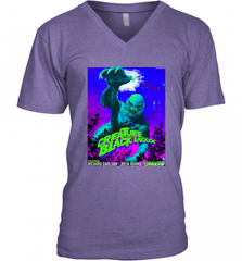 Vintage Water Lagoon Creature  Classic Horror Movie Tee Men's V-Neck Men's V-Neck - Nice-Tshirts4u