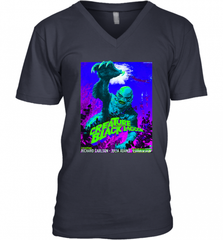 Vintage Water Lagoon Creature  Classic Horror Movie Tee Men's V-Neck Men's V-Neck - Nice-Tshirts4u