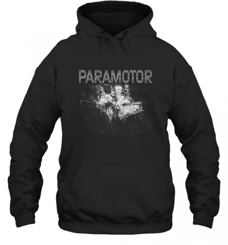 Paramotor Shirt PPG Powered Paraglider Hooded Sweatshirt Hooded Sweatshirt / Black / S Hooded Sweatshirt - Nice-Tshirts4u
