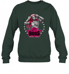 WWE Sasha Banks Pink Hair with Logo Crewneck Sweatshirt Crewneck Sweatshirt - Nice-Tshirts4u